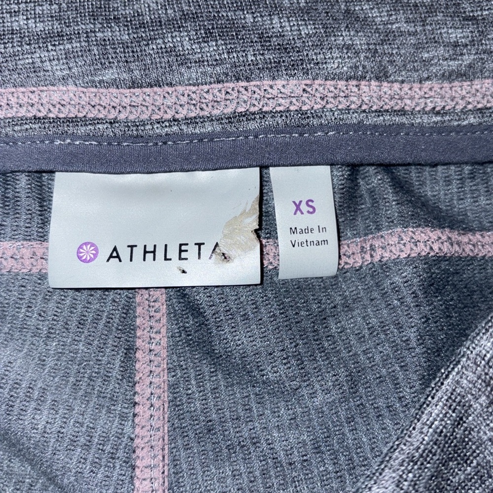 Athleta 2/$30 Knit Drawstring Shorts Size XS Heather Grey / Dark Heather Grey - Picture 10 of 13
